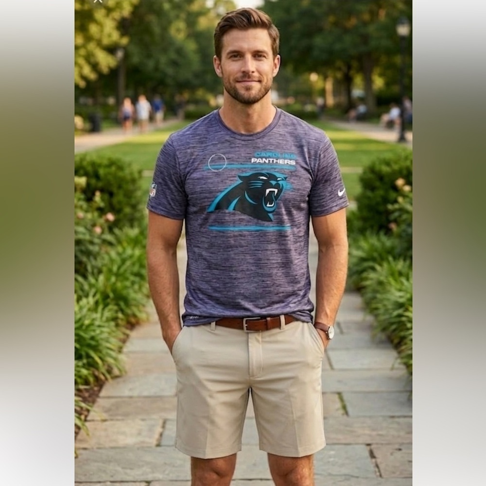 Carolina Panthers Nike NFL Dri-Fit SportsShirt, Size Medium